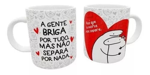 Caneca Xícara Divertida Flork Amor Meme