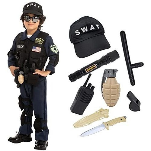 Spooktacular Creations - Disfraz Swat Unisex Para Niño (medi