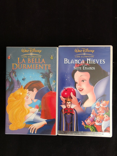 Vhs Walt Disney Lilo Y Stich - El Rey Leon - Blanca Nieves (Usado)