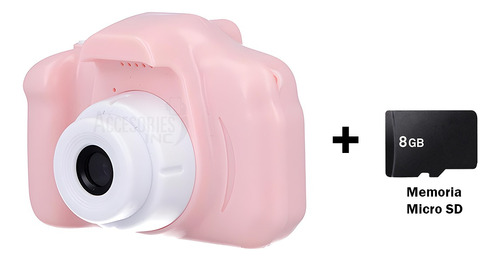 Camara Digital Infantil Foto Video + Memoria Micro Sd 8gb