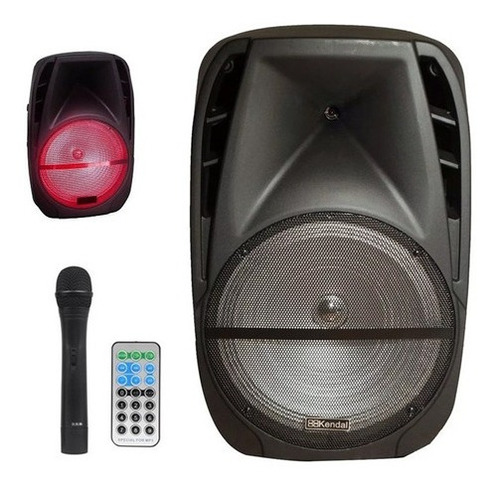 Parlante 15 Activo - Fm - Bluetooth - Led Karaoke Micrófono