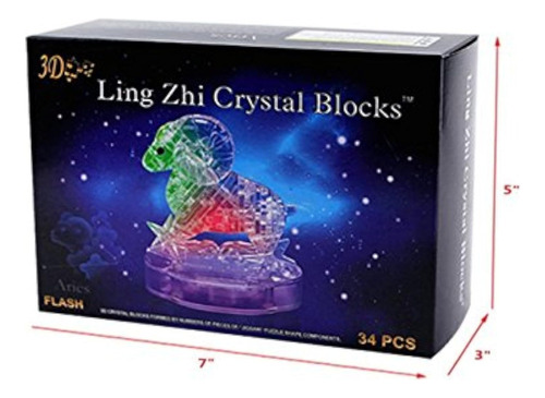 Puzzle 3d Con Decoración De Cristal Colorido Gemini