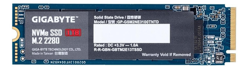 Disco sólido SSD interno Gigabyte GP-GSM2NE3100TNTD 1TB