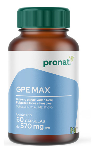 Gpe Max (60 Caps) Pronat Ultra Sabor Natural