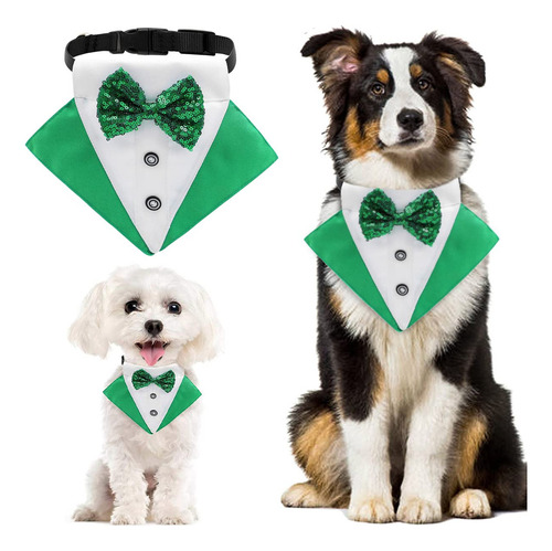 Disfraz De Perro Para El Día De San Patricio, Collar Bandana