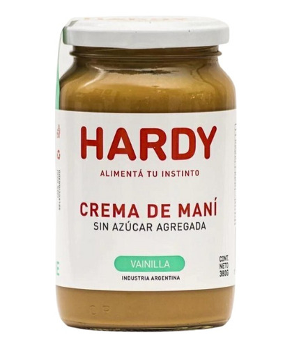 Mantequilla De Maní Hardy Vainilla 380 G