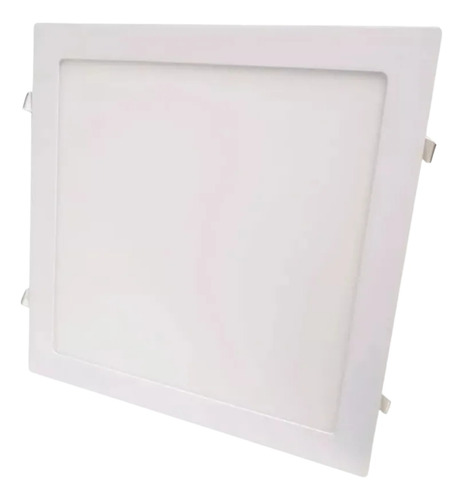 Luminaria De Embutir A Led Cuadrada Blanca 30w Luz Dia X 5 Blanco