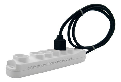 Imagem 1 de 6 de Extensão Elétrica Bivolt 6 Tomadas Profissional 7 Metros