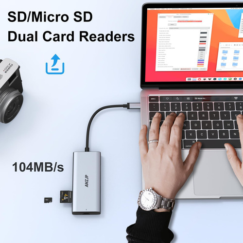 Hub Usb C Displayport, Usb C A Displayport Adaptador Usb C D