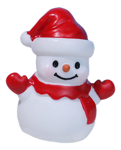 2 Micro Estatua De Muñeco De Nieve De Navidad, Estilo C
