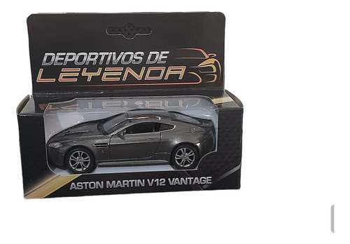 Aston Martin V12 Vantage Escala 1:38 Deportivos De Coleccion Color Gris