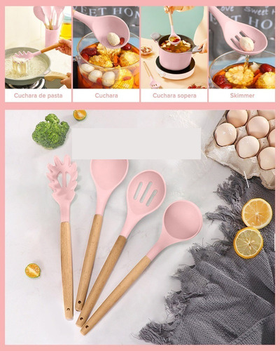 Juego De Utensilios De Cocina De Silicona De 12 Piezas.