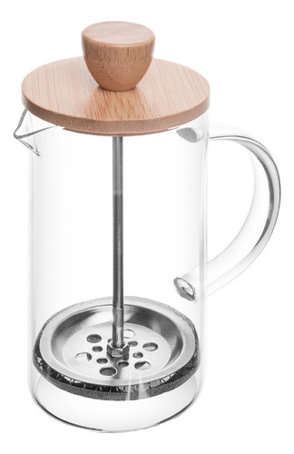 Cafetera Prensa Francesa De Vidrio Borosilicato Con Tapa De