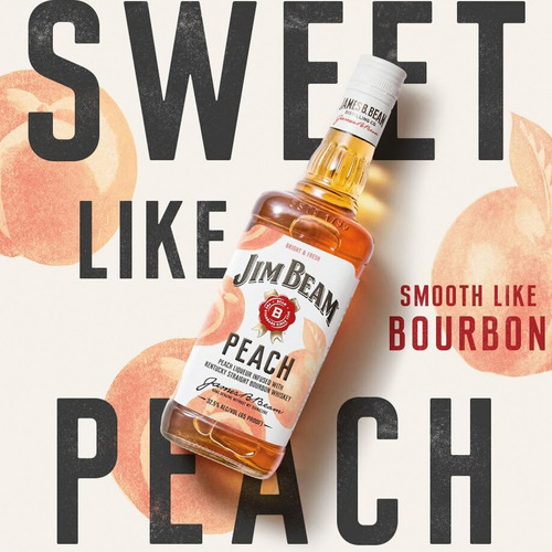 Pack De 2 Licor Jim Beam Peach 700 Ml