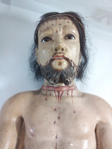 Escultura Em Madeira Cristo Século X I X Português (Usado)