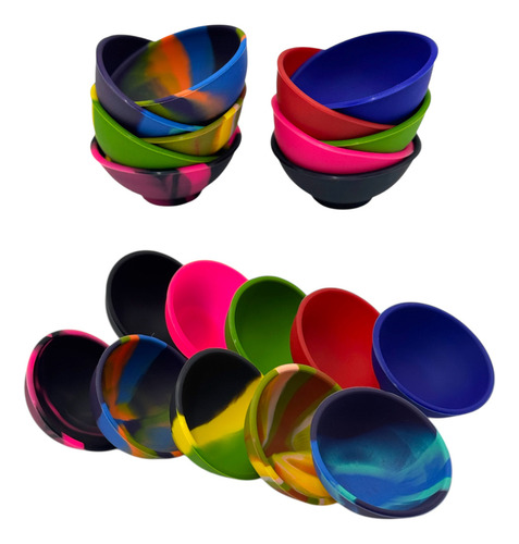 Cuia Silicone Atacado Com 10 Qualidade Premium Tabacaria Sortido