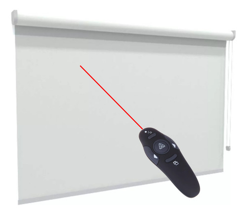 Pantalla Para Proyección Telón 200x180cm + Puntero Ppt