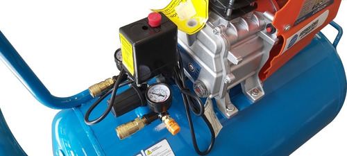 Imagen 4 de 8 de Compresor Aire Logus 2,5hp 100 Litros Portatil 6 Cuotas