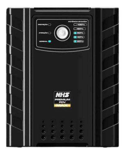 Nobreak Nhs Premium Pdv Max Gii 2200va Bat 2x17ah/24v 8 Tom Cor Preto