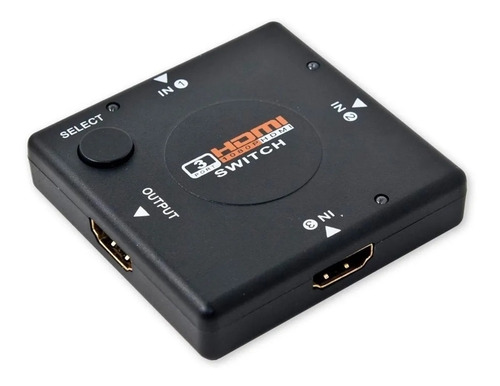 Imagem 3 de 4 de Chave Seletora Switch Hub Hdmi 3 Entradas X 1 Saida