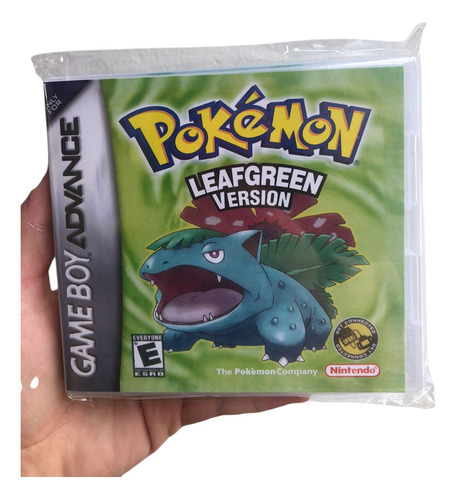 Pokemon Leafgreen Version Game Boy Advance Com Case