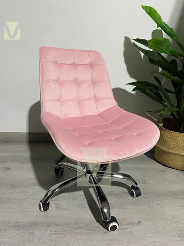 Silla De Escritorio Macron Diseño Capitone Tapiz Terciopelo