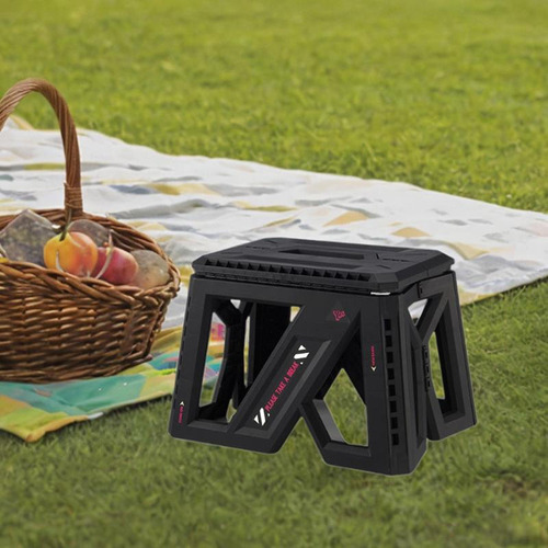 Taburete Plegable Portátil, Taburete Para El Negro Pequeño