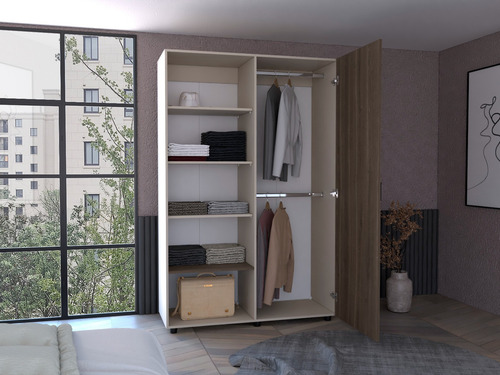 Closet Eco 184x120x46 Rta Color Capri Milan
