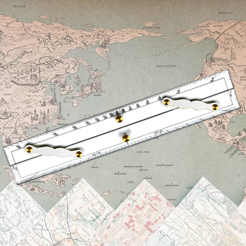 Régua Paralela De Navegação Régua Paralela Marinha 600mm