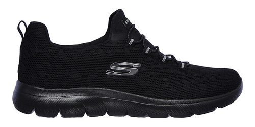 Tenis Training Skechers Summits Leopard Spot - Negro-negro