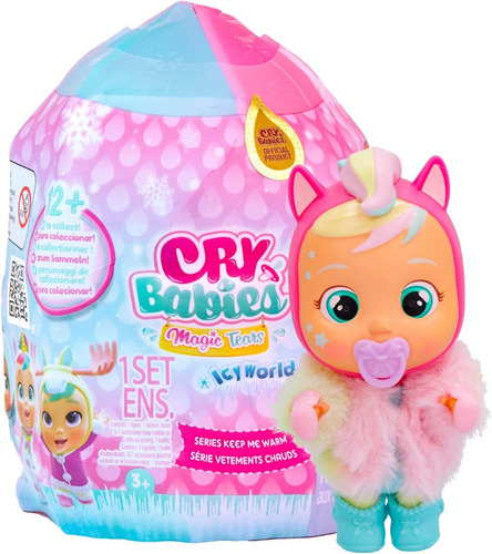 Muñeca Cry Babies Icy World Wabro Sorpresa Surtido