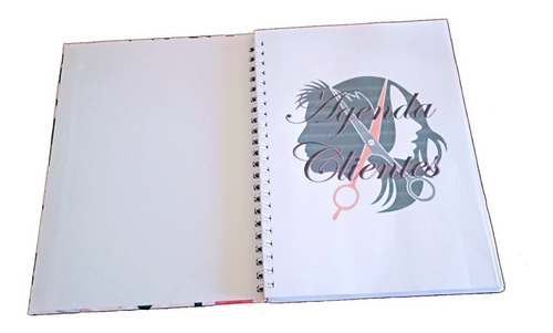 Imagem 6 de 7 de Caderno Grande Clientes Salão Beleza Personalizado