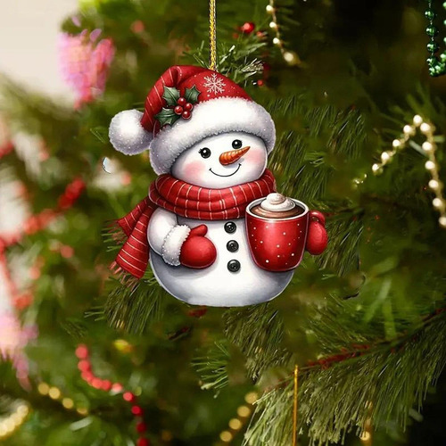 3 Rvore De Natal Boneco De Neve Pendurado Pingente Xmas