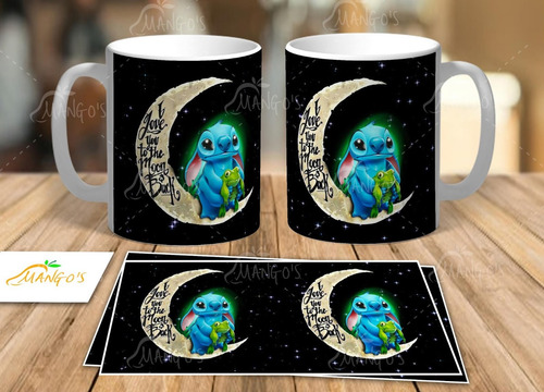 Imagen 6 de 7 de Taza Stitch En La Luna
