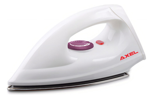 Plancha Seca Axel Ax-pl1200al Base Aluminio Pulido Blanca Blanca