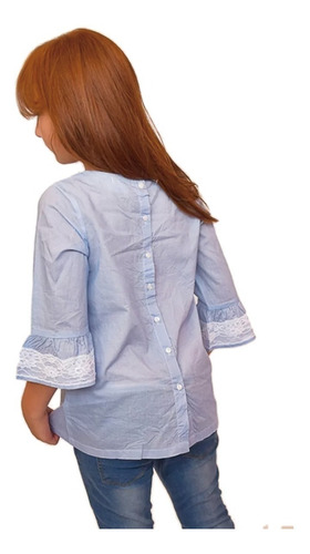 Imagen 4 de 8 de Blusa Manga Larga C/ Puntilla - Se Lista Witty Girls Nena