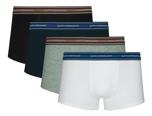 4 Cueca Boxer Lupo Sunga Box Algodão Promoção Original 460