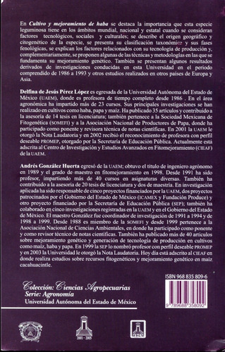 Cultivo Y Mejoramiento De Haba