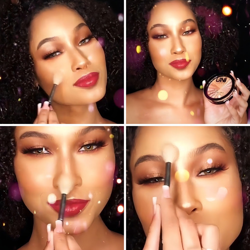 Iluminador Facial Brilho Intenso Efeito Radiante Uni Makeup