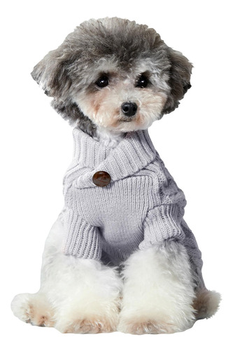 Qwinee Sueter Con Botones Decorativos Para Perro, Camiseta C