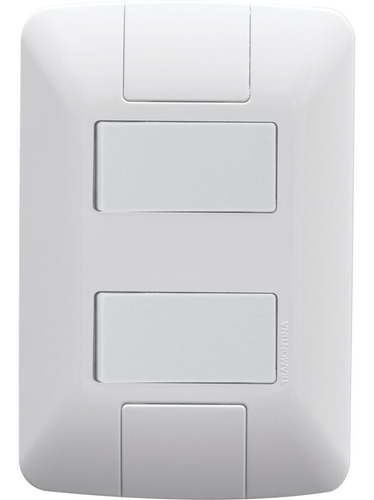 Kit C/ 6 Interruptor Paralelo Duplo C/ Placa Aria