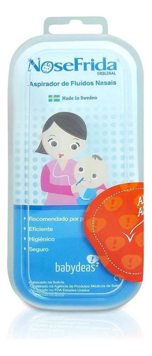 NoseFrida Aspirador Nasal para Bebê com Estojo Portátil Babydeas, Sugador nasal bebê, Aspirador Nasal Infantil Manual