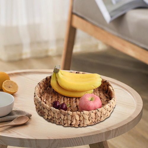 Cesta De Mimbre , Bandeja Tejida De Hierba, Bandejas Grande