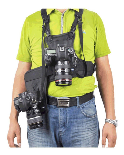 Imagen 5 de 9 de Correa Arnes Pecho Chaleco Para Camara Dslr Sk-msp01