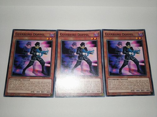 Yugioh - 3x Doppelwarrior Comum Em Português