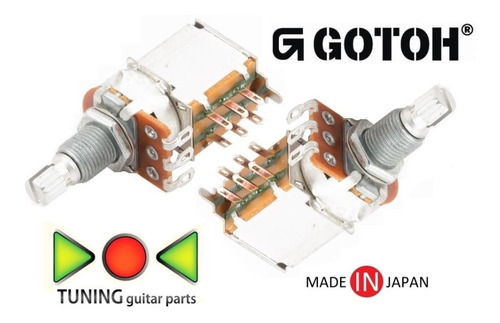 Potenciômetros Gotoh Push-pull 500k - 2 Unidades