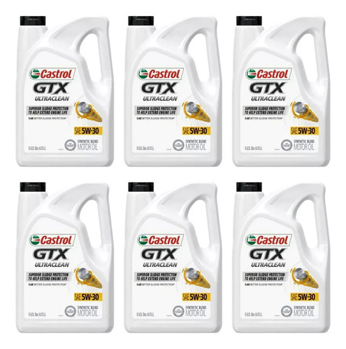 Aceite Castrol 5w30 Gtx Ultraclean Garrafa 4.73l