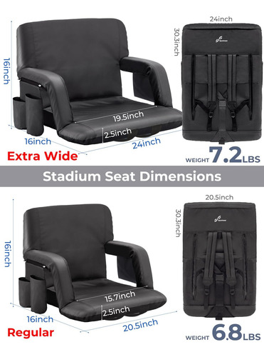 Asiento De Estadio Gradas Soporte Lumbar, Silla De Grad...