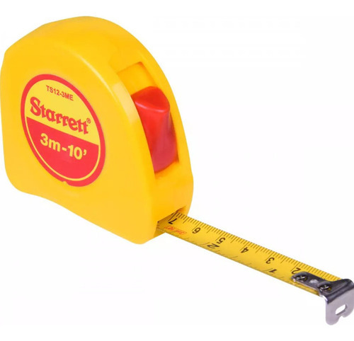 Trena Starret 3 Metros Fita Aço C/trava T12-3