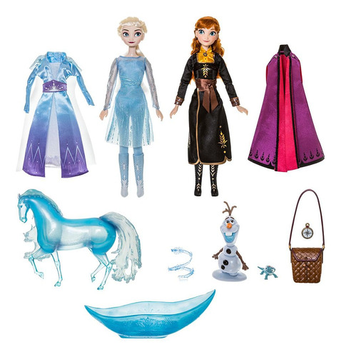 Conjunto De Bonecas Disney Store Princess Anna & Elsa Com Ac